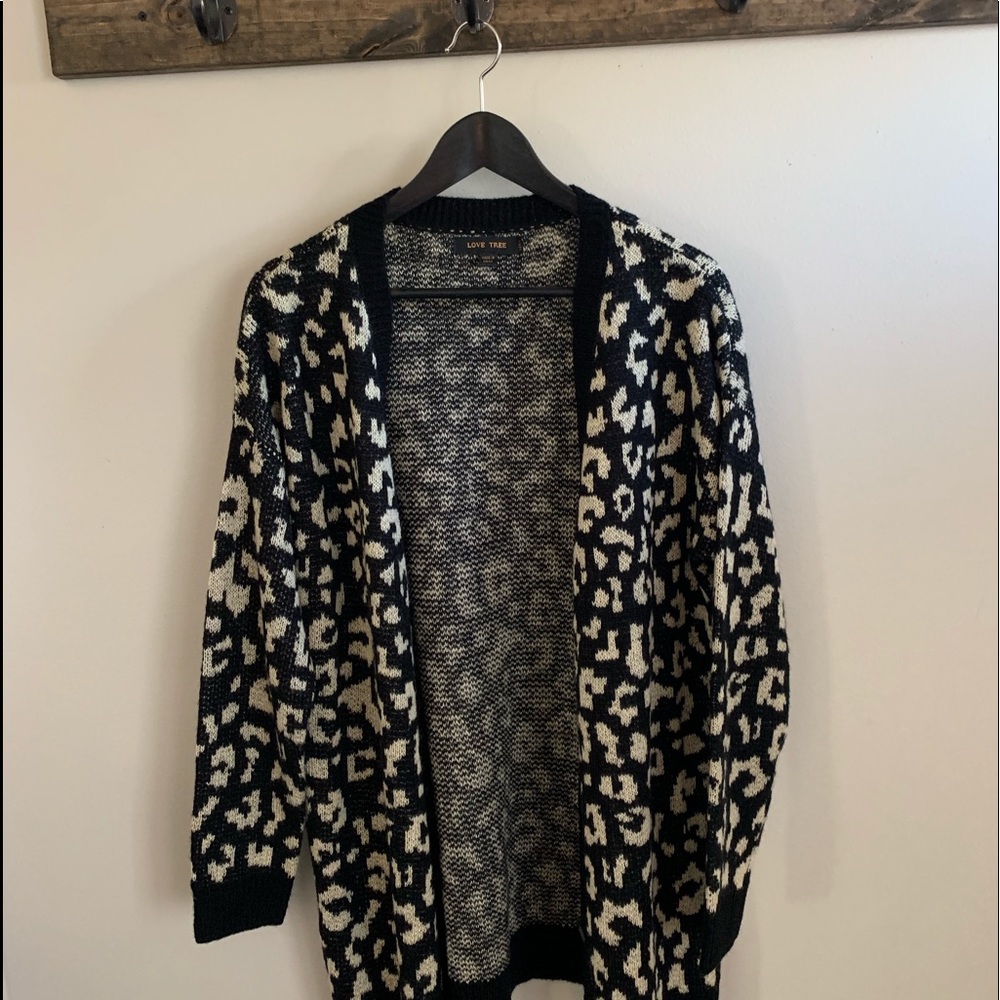 Animal Print Cardigan